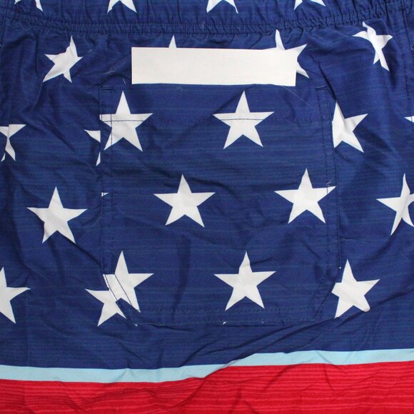 Men's Way To Celebrate XL 40-42 Above The Knee Graphic Patriotic Swim Shorts - Picture 4 of 12